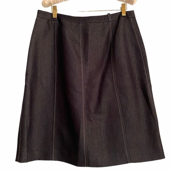 Lena Gabrielle Viscose Soft Denim Look Skirt 8 - Picture 1 of 7